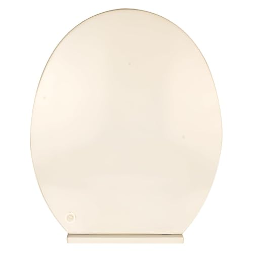 Image of Elegant Casa Polypropylene Soft Close Toilet Seat Cover Round | Western Commode Lid for Bathroom & Toilet | Stable Hinges, Anti-Slip, Durable Hygienic Seat | Off-White Ivory | Easy Installation 1 Set