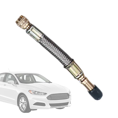 Valve Stem Extenders – Flexible Tire Valve Extension | Metal Valves Stem Extensions Tube | Stainless Steel 10–21 cm Extension for Car Tires, Durable Inflation Accessory