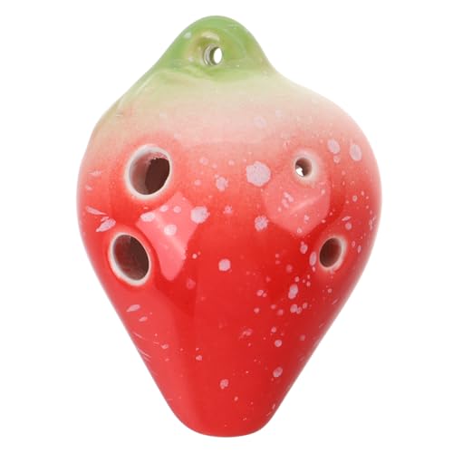 Toddmomy 6 Strawberry Ocarina Six Music Instrument for Early Music Learning and Practice Sturdy Design for and Parties