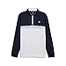 PUMA Mens Pure Colourblock Golf Quarter-Zip Top Deep Navy-White Glow M