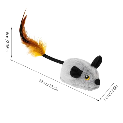 Jouet automatique chat souris peluche interactive télécommandée contre l'ennui