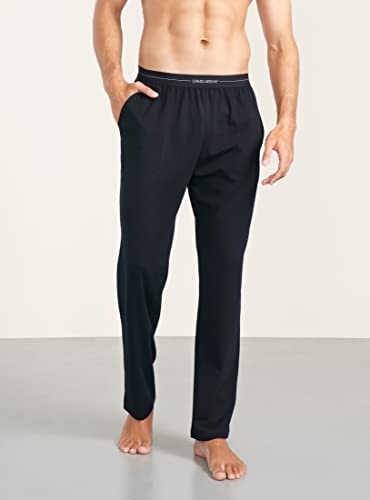 Image of DAVID ARCHY Men's Pajama Pants Cotton Comfy Sleep Bottoms, Lightweight Lounge Pants with Pockets Soft Sleepwear PJs, 2 Pack