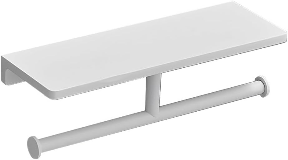 Toilet Paper Holder Wall Mounted Bathroom Accessories Wooden Rolling Towel Rack