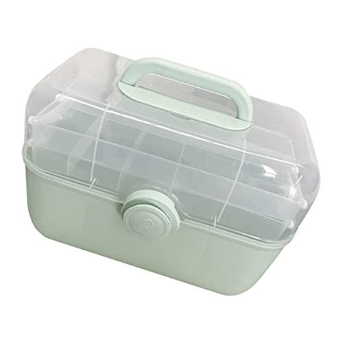 Healeved 箱 クーラー 容器 お金 pill case ピルケース の保管 携帯 ケース の収納ケース 大きな ケース プラスチック Light Green