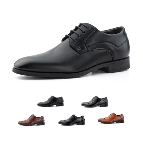 Hitmars Zapatos Hombre Vestir Oxford Cuero Formales Derby Cordones EU45 duc3-Negro Hitmars Zapatos Hombre Vestir Oxford Cuero Formales Derby Cordones EU45 duc3-Negro