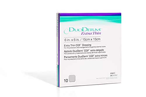 Convatec Duoderm Extra Thin Dressing, Square, 6" X 6", 10 Per Box #TOP7