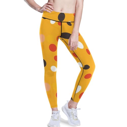 Leggings de yoga de cintura alta con efecto moldeador de abdomen y exclusivo tono caléndula
