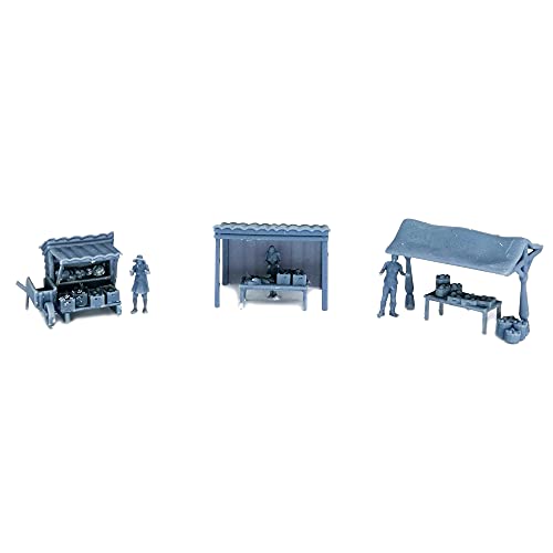 Décor ferroviaire échelle S réaliste grâce au marché frais 1:64 Outland Models