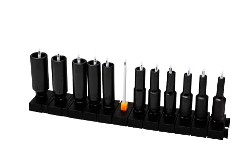 ToolBox Widget - Socket Organizers 1/4' | Includes 12 Modular...