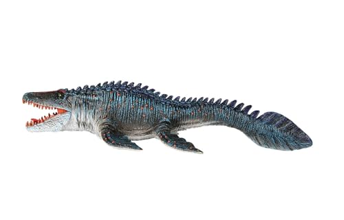 Image of SmilerSmile 13.5 inch Ambush Mosasaurus Figurine Plastic Sea Creature Toy for Toddlers