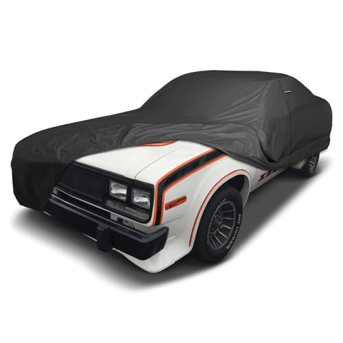 Image of iCarCover Premium Custom Car Cover for 1978-1980 AMC AMX Heavy Duty Waterproof All Weather Rain Snow UV Sun Protector Custom Fit Full Exterior Indoor Outdoor Protection Car Cover (Black)