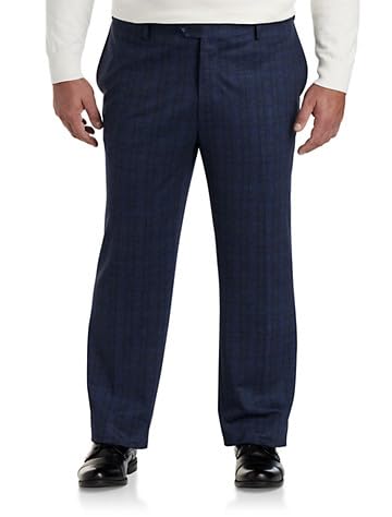 Oak Hill Waist-Relaxer Plaid Dress Pants