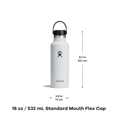 Image of Hydro Flask Standard Flex Cap White 18 Oz