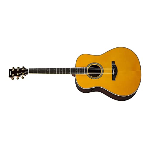 Image of Yamaha L-Series Transacoustic Guitar with Hard Gig Bag - Dreadnought, Vintage Tint | Solid Engelmann Spruce Top, Solid Rosewood Back and Sides, Transacoustic Reverb and Chorus, Srt Pickup, Hard Bag Included