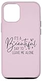 leave me alone - maglietta divertente con citazione introversa custodia per iphone 12/12 pro