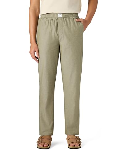 Image of XYXX Ultra-Breathable Solid Cotton Chambray Pyjamas For Men