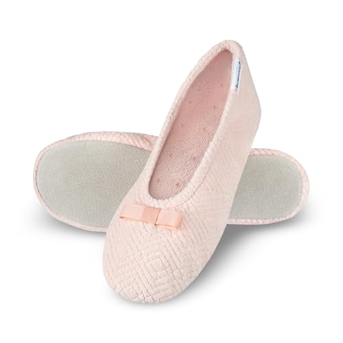 Image of isotoner Women's Diamond Microterry Ballerina Slippers