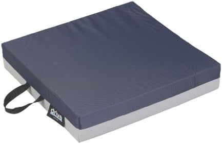 Drive Medical 14891 Skin Protection Gel "E" Wheelchair Seat Cushion, 16 x 16 x 3 Inch