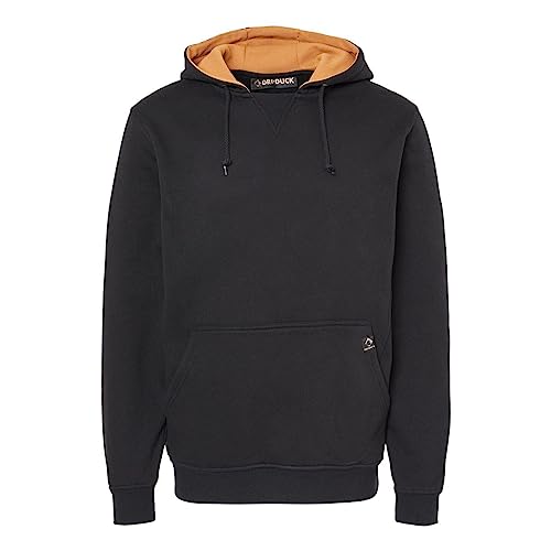 DRI DUCK Woodland Men's Heavyweight Hoodie, Medium, Black
