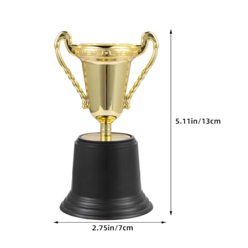Kisangel 1Pc Mini Troféu Troféu De Futebol Troféus De Plástico Microfone Troféu Participação Troféu