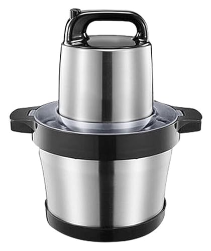 Procesador de alimentos eléctrico - 6 litros de acero inoxidable mesa de verduras Chopper con 4 cuchilafilpara la carne, frutas, nueces y especias
