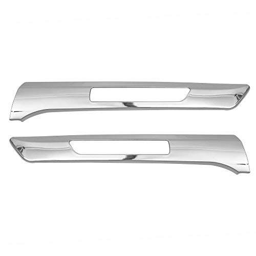 Image of Automaze Rear Number Plate Chrome Garnish Patti, Set of 3 Pc Compatible for Kia Seltos with Updated Logo, Seltos Car Accessories