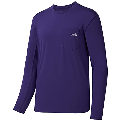 Image of BASSDASH Men's UPF 50+ Performance Long Sleeve T-Shirt UV Sun Protection Fishing Hiking Sports Shirts
