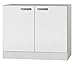 OPTIFIT Kult Spülenschrank ohne ARBEITSPLATTE »Oslo«, weiß, Breite 100 cm, SPLO106-9+KUOS