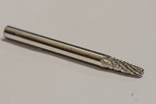 Fresa de carburo sólido doble corte 1/8" x 3/8" miniatura 1