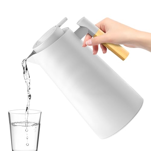 Jarra Térmica Aislada, Contenedor De Agua Caliente Con Forro De Vidrio, Contenedor Sin Fugas Jarrón Para Té Dispensador De Bebidas Para Cocina Viajes Y Camping