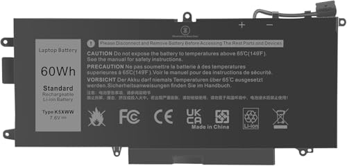 Batterie K5XWW pour DELL Latitude 7390 Résout les Problèmes de Charge