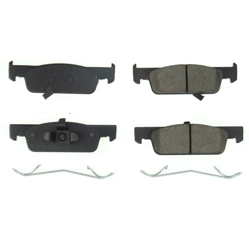 Image of PowerStop Front Brake Pads for Smart EQ fortwo 2019 | Smart Fortwo 2016-18 - Z17 Ceramic Brake Pads with Installation Hardware, 17-1955