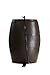 FCMP Outdoor Raincatcher 4000, Flat-Back Rain Water Barrel, 50-Gallon, Brown - Rainwater Collection Storage Container w Side Spigots, Mesh Screen, Garden and Overflow Hose & Linking Kit