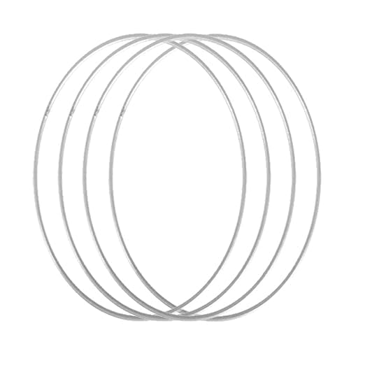 Metal Ring for Dream Catcher Macrame Floral Hoop 12 Inch Pack of 6 | Wall Hanging Craft, Wreath Making, Garden Decor, Balcony & Cafe Use, Craft Supplies-image-30
