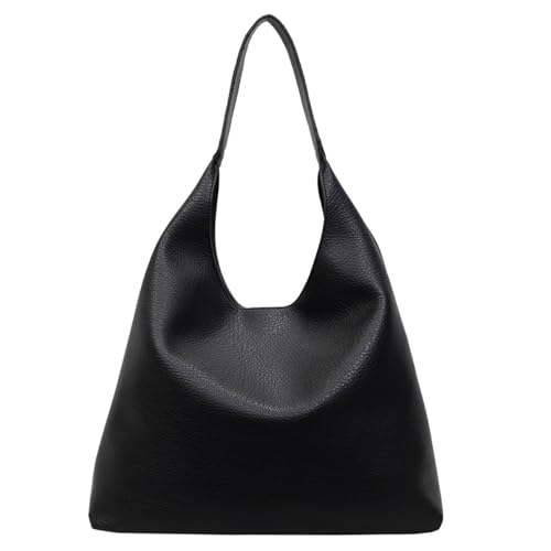 Bolso Hobo para Mujer de Cuero Vegano Grande y Suave miniatura 1