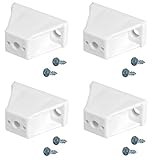 Elegent Upholstery 1-1/4inch Slide Cabinet Drawer Spacers White - Set of 4 (64-00251)