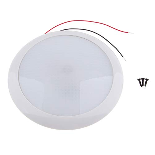 Preisvergleich Produktbild Homyl Lichtkuppel Edelstahl Dimmbare Deckenleuchte für Boot, Yacht, Wohnwagen, Wohnmobil