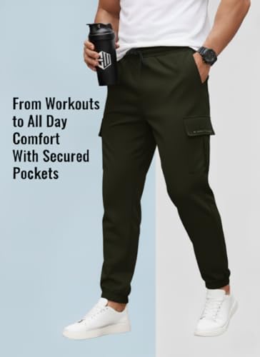 Image of ENDEAVOUR WEAR Men's Track Pants|Cargo Pants|Cargo Jogger Stretchable Sports Gym Running Pants |Casual Loungewear