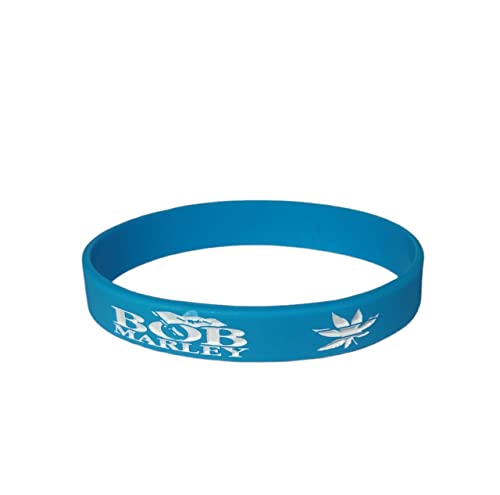 Skyuni Collection Bob Marley Rubber Wrist Band for Men and Women (sky blue)