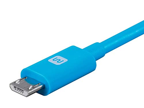 Monoprice Usb Type-A To Micro Type-B Cable - 6 Feet - Blue | 2.4A, 22/30Awg - Select Series #TOP2