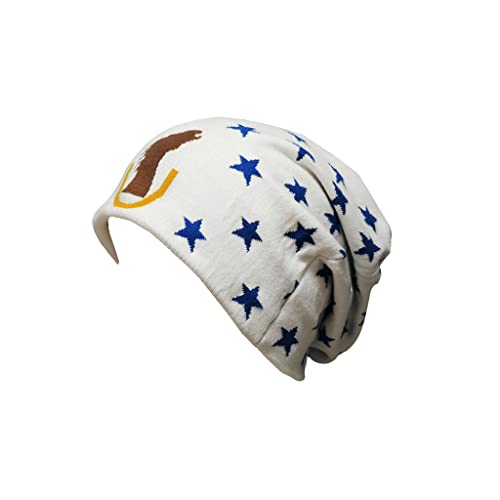 Bonnet blanc Johnny Joestar en coton pour éliminer les irritations en cosplay