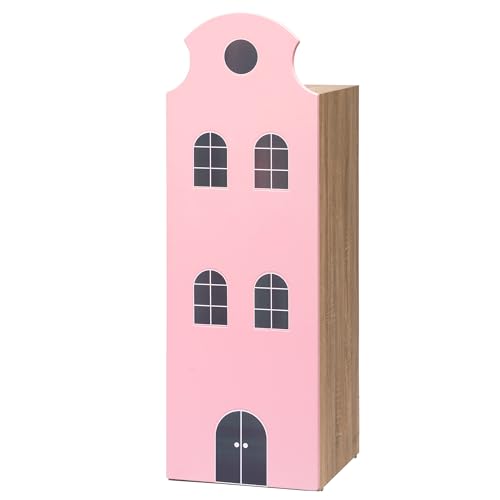 Image of Alex Daisy Holland Storage Cabinet Wardrobe Bookshelf for Kids Boys & Girls | Chemical-Free Soft-Close Scratch-Resistant Engineered Wood | Adjustable Shelves | Year Warranty (Pink)