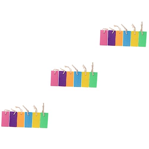 minkissy 3sets Foot Exfoliators Pumice Stone Remover Tool for Men Women Bath Scrub 6pcs*3 Random Color