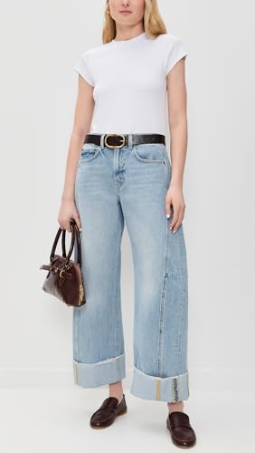 Women's Relaxed Cuffed Lasso Jeans 5