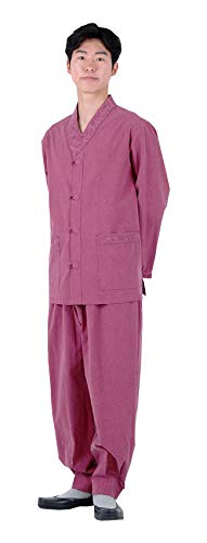 Female Male Modernized Daily Hanbok Korea Traditional Fusion Clothing BTS Jungkook Impressive Hanbok Washed Pink (105 (Men x-Large))