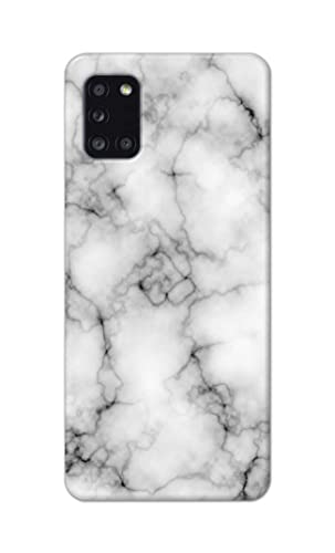 Image of Light White Marble Texture Natural Pattern Hard Back Case Cover for Samsung Galaxy A31, SM-A315F / DS, SM-A315G / DS Back Cover -(J5) VNS2230