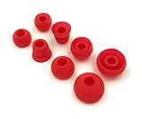 Red Replacement Earbud Tips for Beats Powerbeats3 Wireless Stereo Headphones - Small, Medium, Large,...