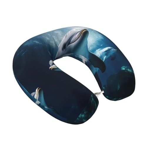 Almohada de Viaje con Estampado de Delfín miniatura 2