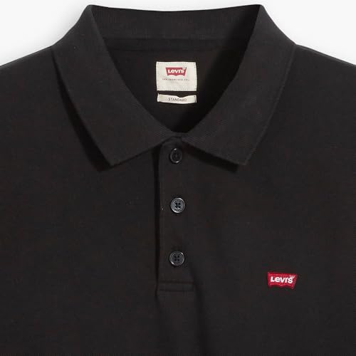 Levi's Housemark Polo Shirt for Men, Large, Black