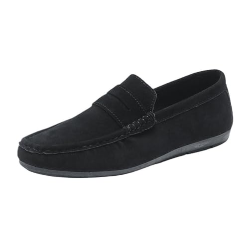 Classic Slip-ons Men's Loafers Suede Vamp Boat Shoes for Traveling Driving Office and Work